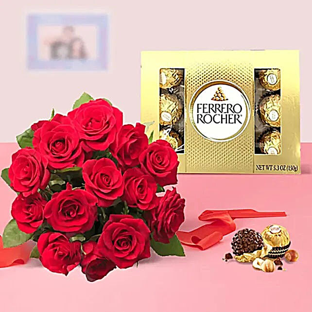 Ferrero Rocher And Red Roses