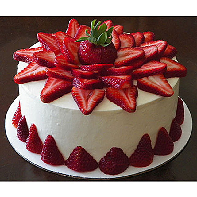 Happy Birthday Strawberry Cake