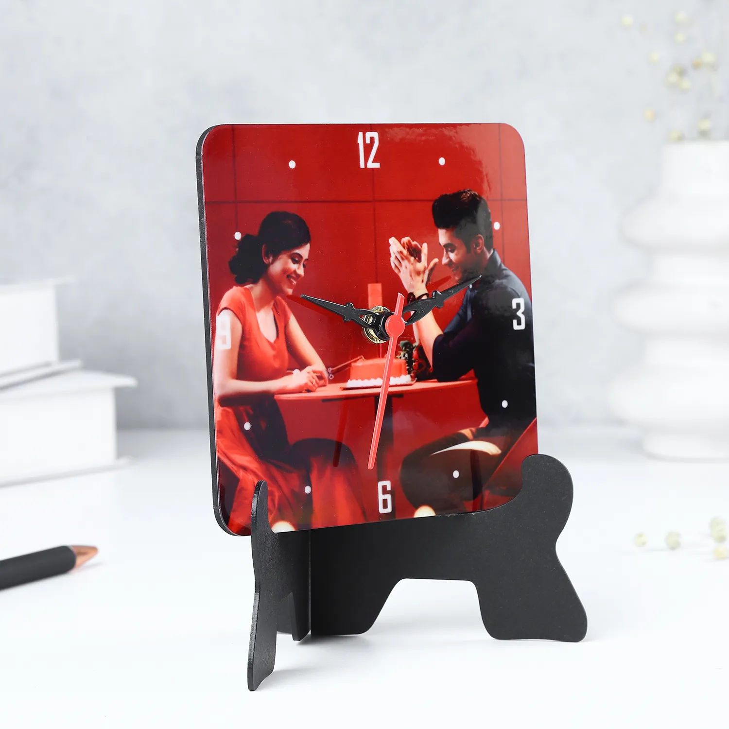 Buy/Send Unique Personalized Table Clock Online Ferns N Petals