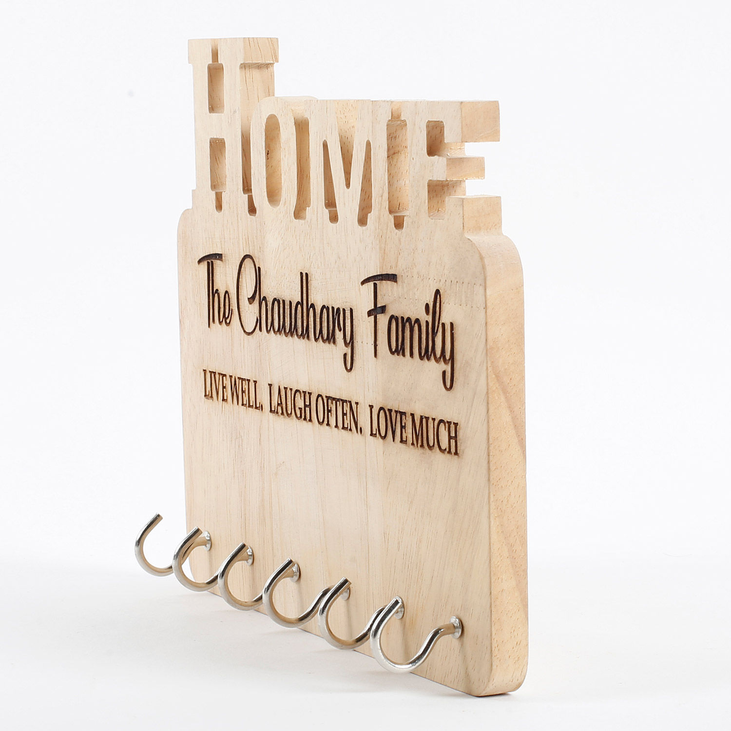 Buy/Send Personalised Engraved Wooden Key Holder Online Ferns N Petals