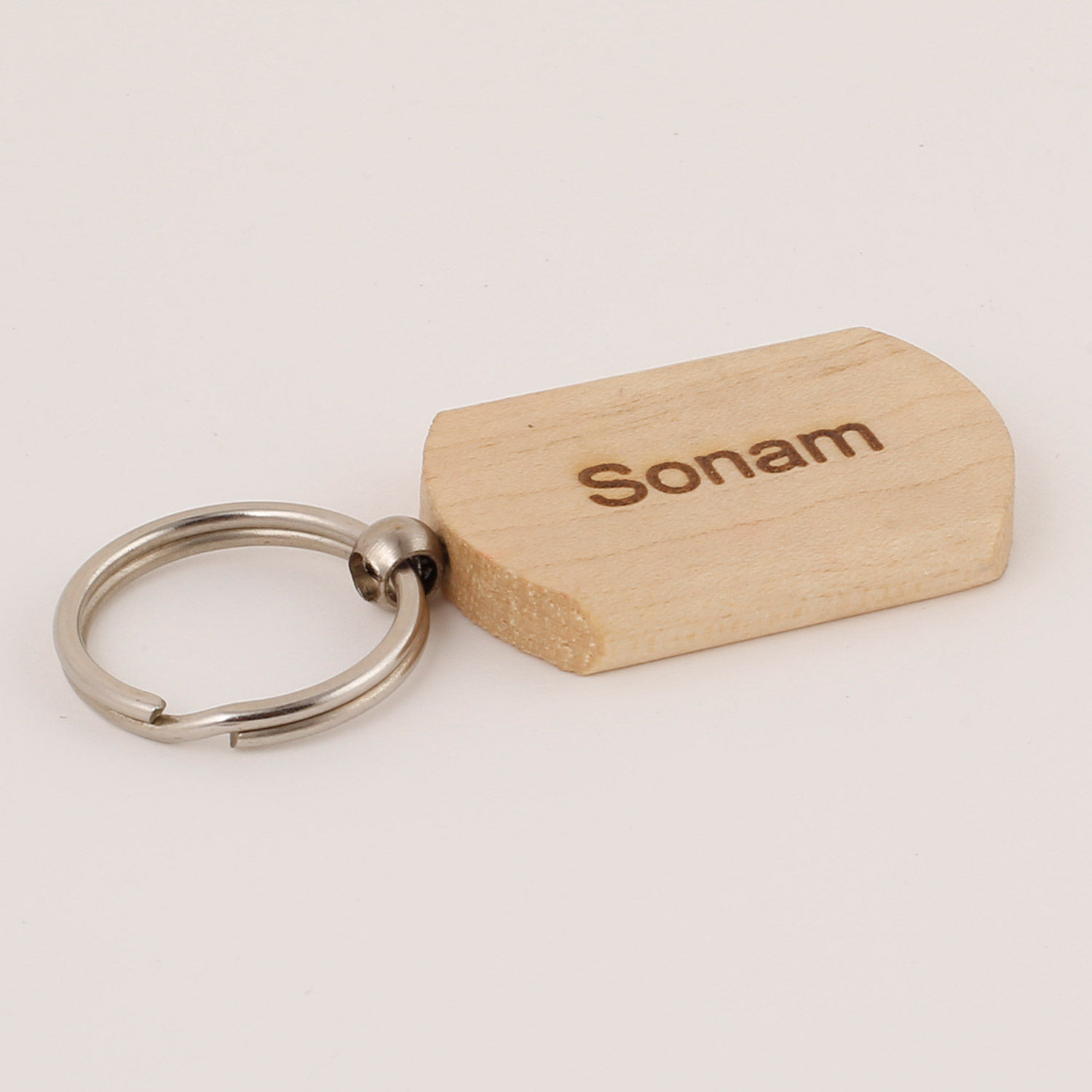 Buy/Send Personalised Wooden Key Chains Engraved Set of 3 Online Ferns