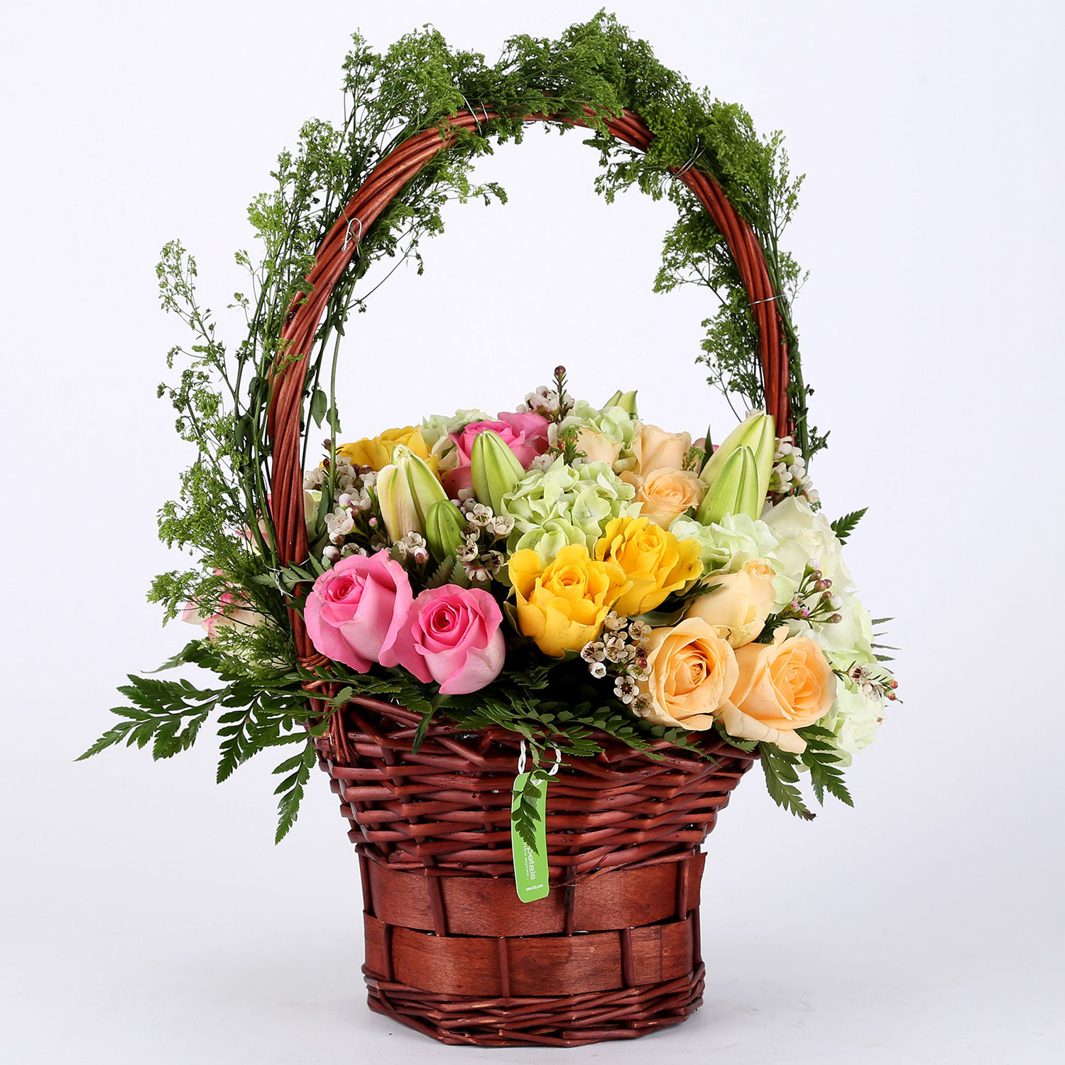 Buy/Send Floral Delight Basket Arrangement Online- Ferns N Petals