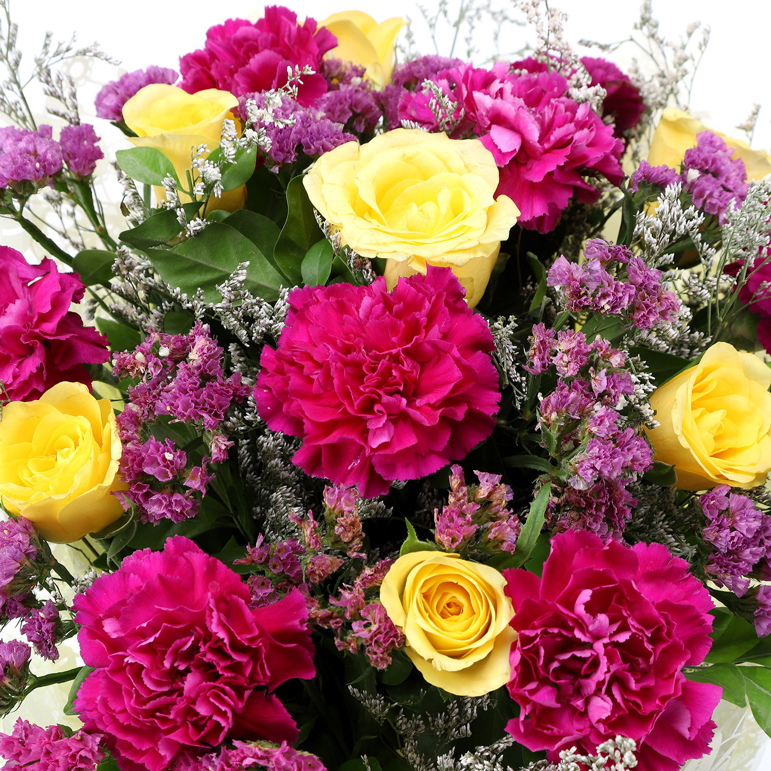 BuySend Purple & Yellow Rose Bouquet Online- Ferns N Petals