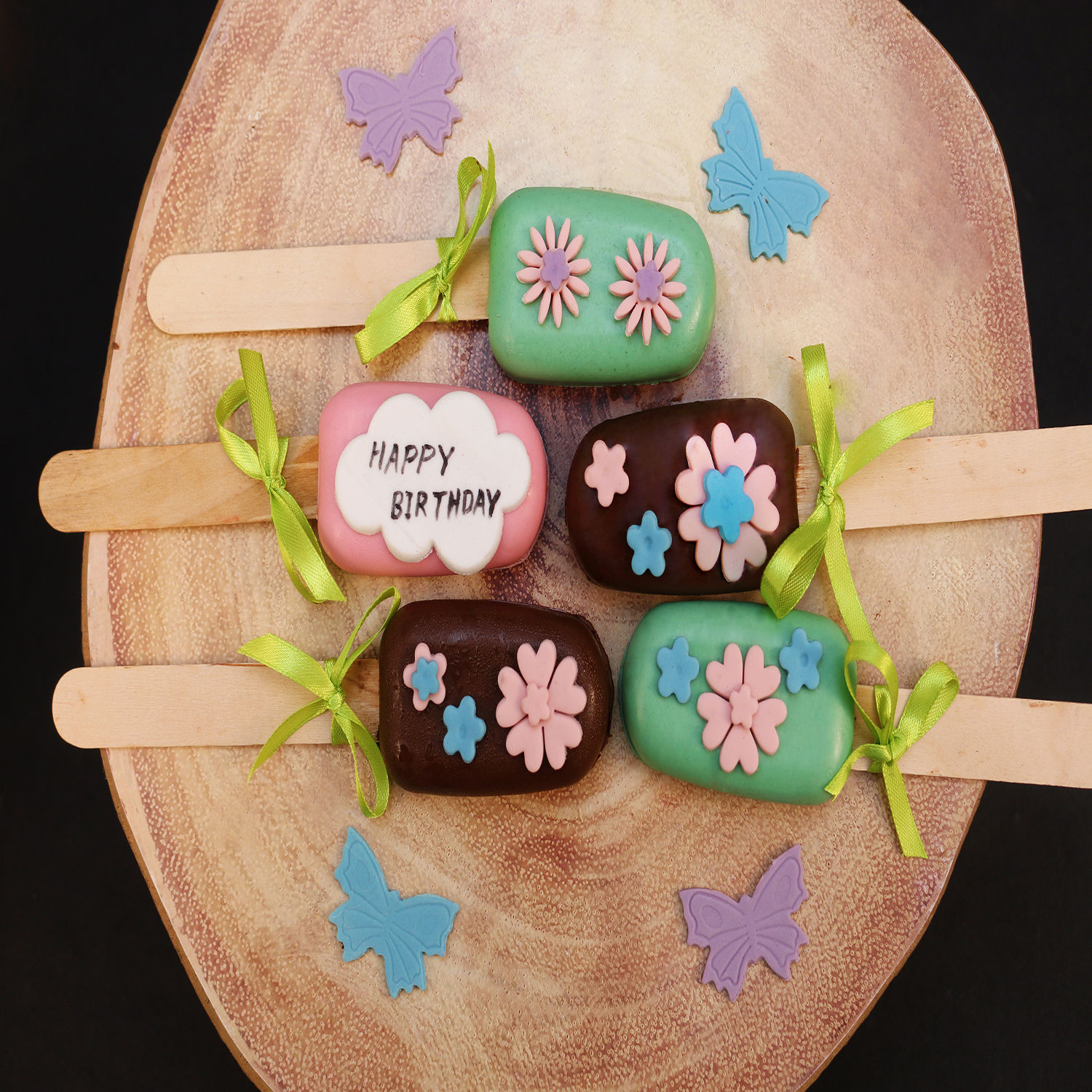 Buy/Send Floral Design Happy Birthday Cakesicles Online Ferns N Petals