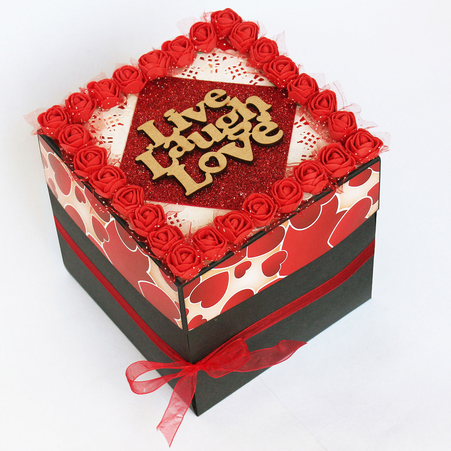 Chocolate Explosion Box Gift handmade box online Ferns N Petals