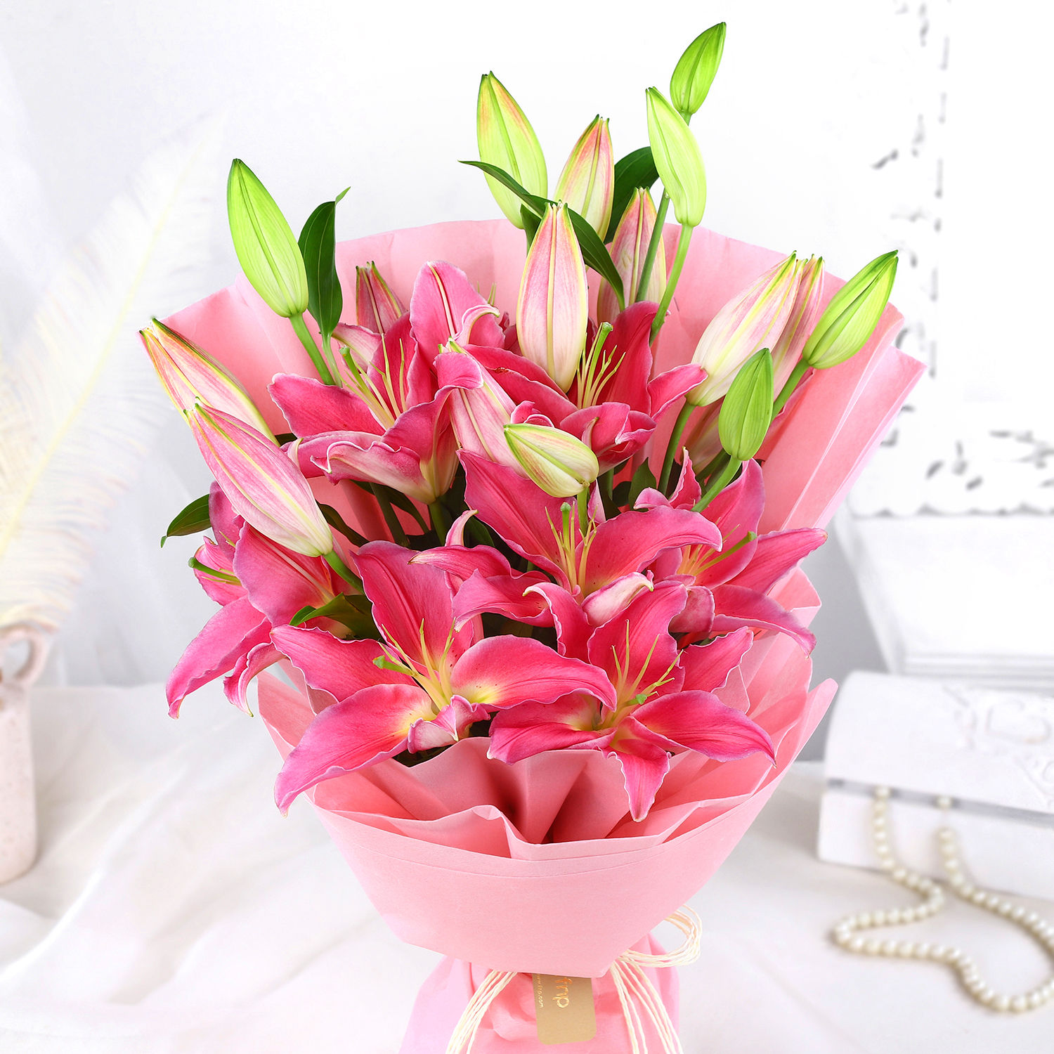 Buy/Send Passionate Oriental Pink Lilies Online Ferns N Petals