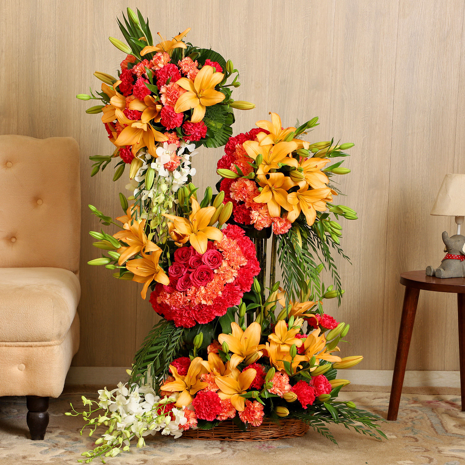 Buy/Send Grand Flower Arrangement Online- Ferns N Petals