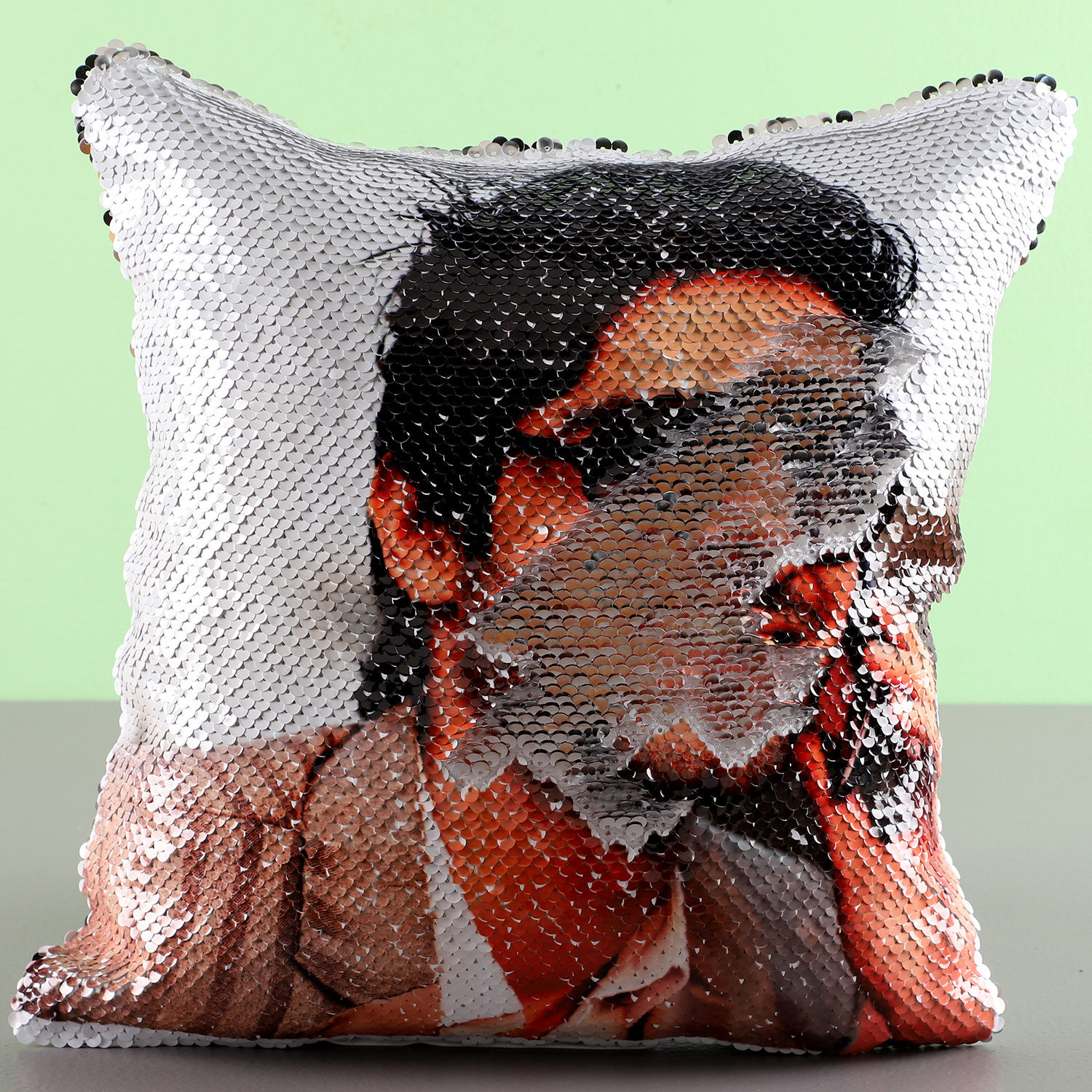 sequin cushion