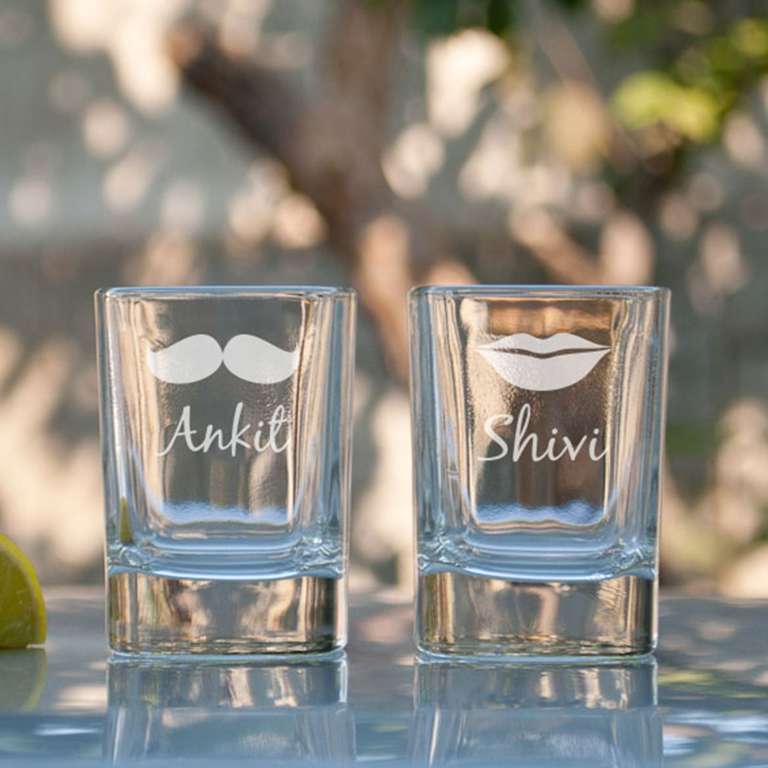 Buy/Send Couple Personalised Shot Glasses Online Ferns N Petals