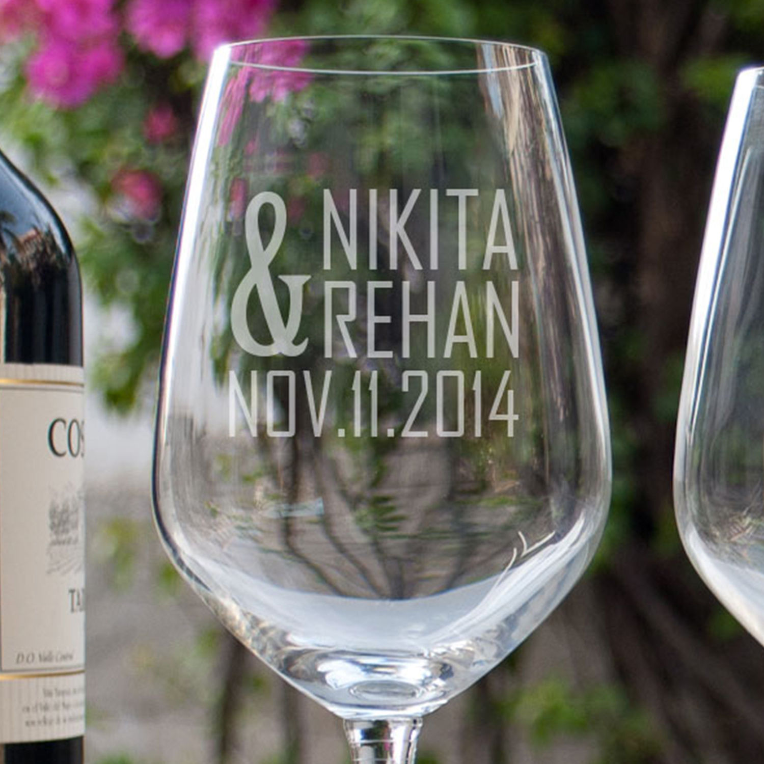 Buy/Send Set of 2 Personalised Wine Glasses Online Ferns N Petals