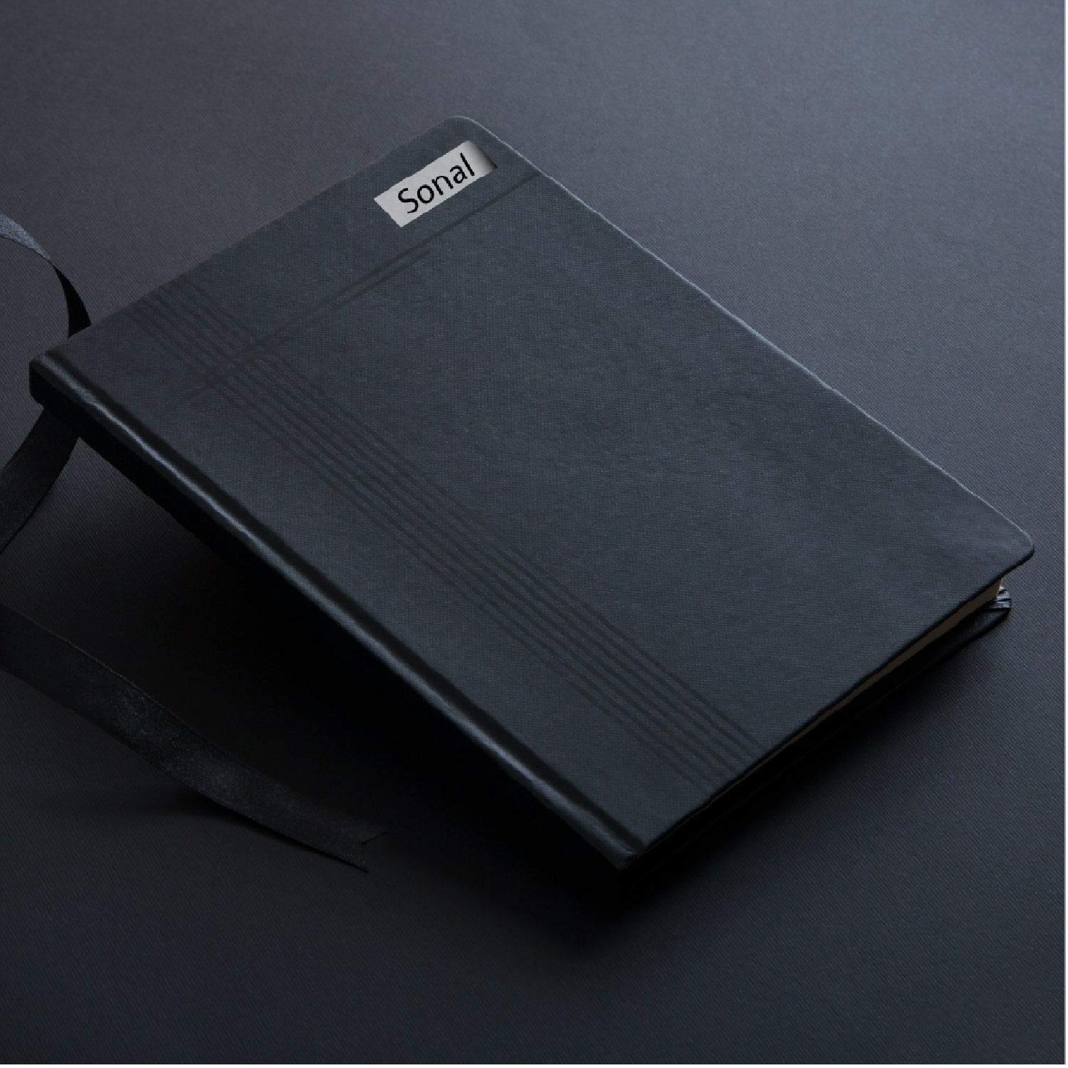 Buy/Send Classic Black Personalised Diary Online Ferns N Petals