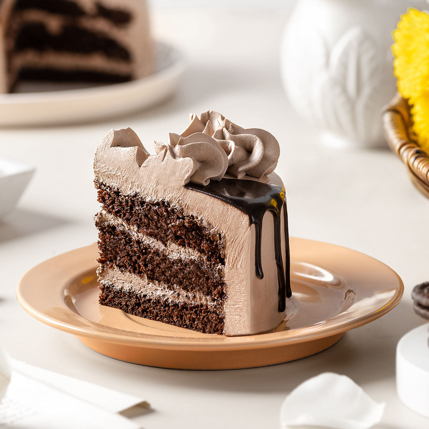 Buy/Send Chocolate Caramel Fudge Cake Half Kg Online Ferns N Petals