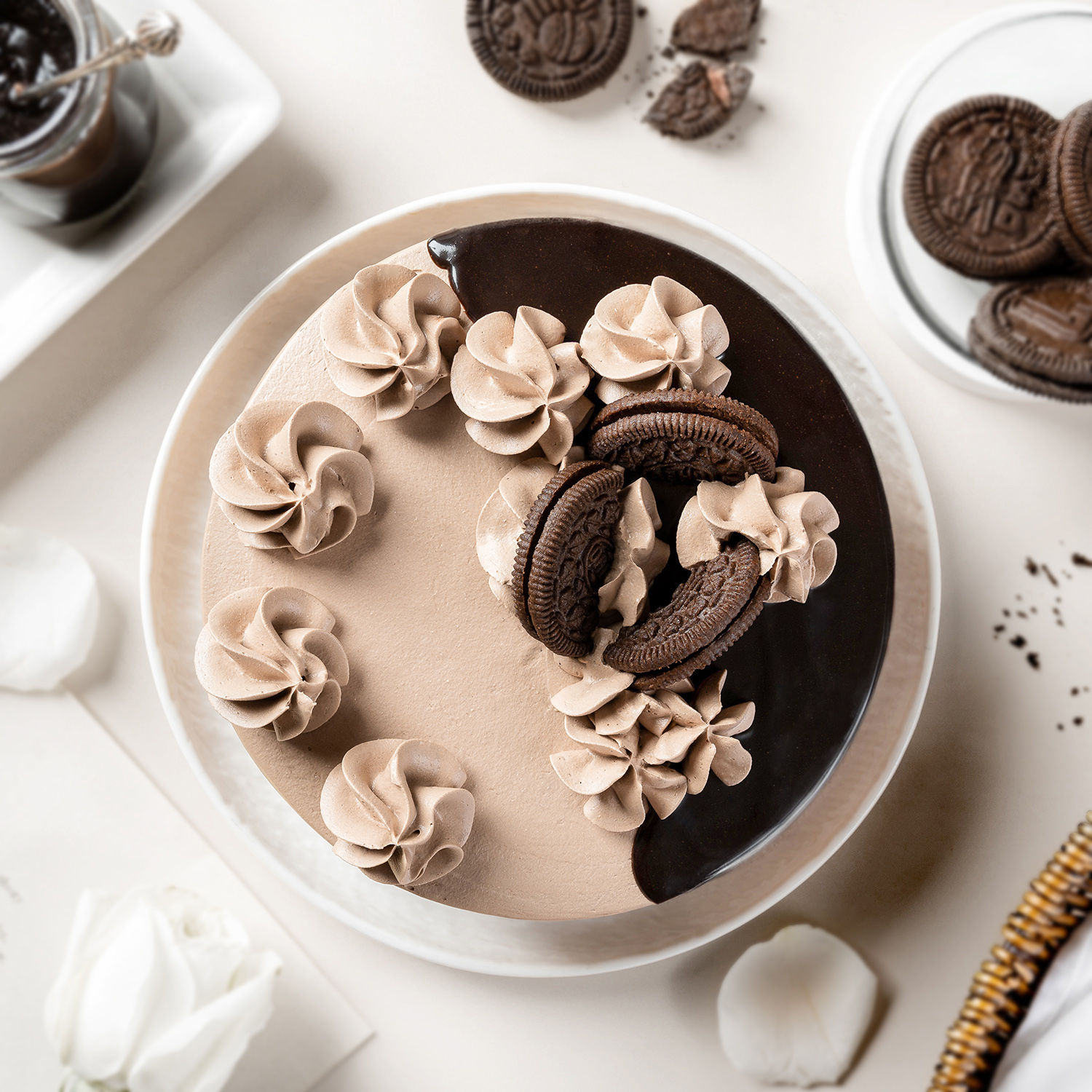 Buy/Send Chocolate Caramel Fudge Cake Half Kg Online Ferns N Petals