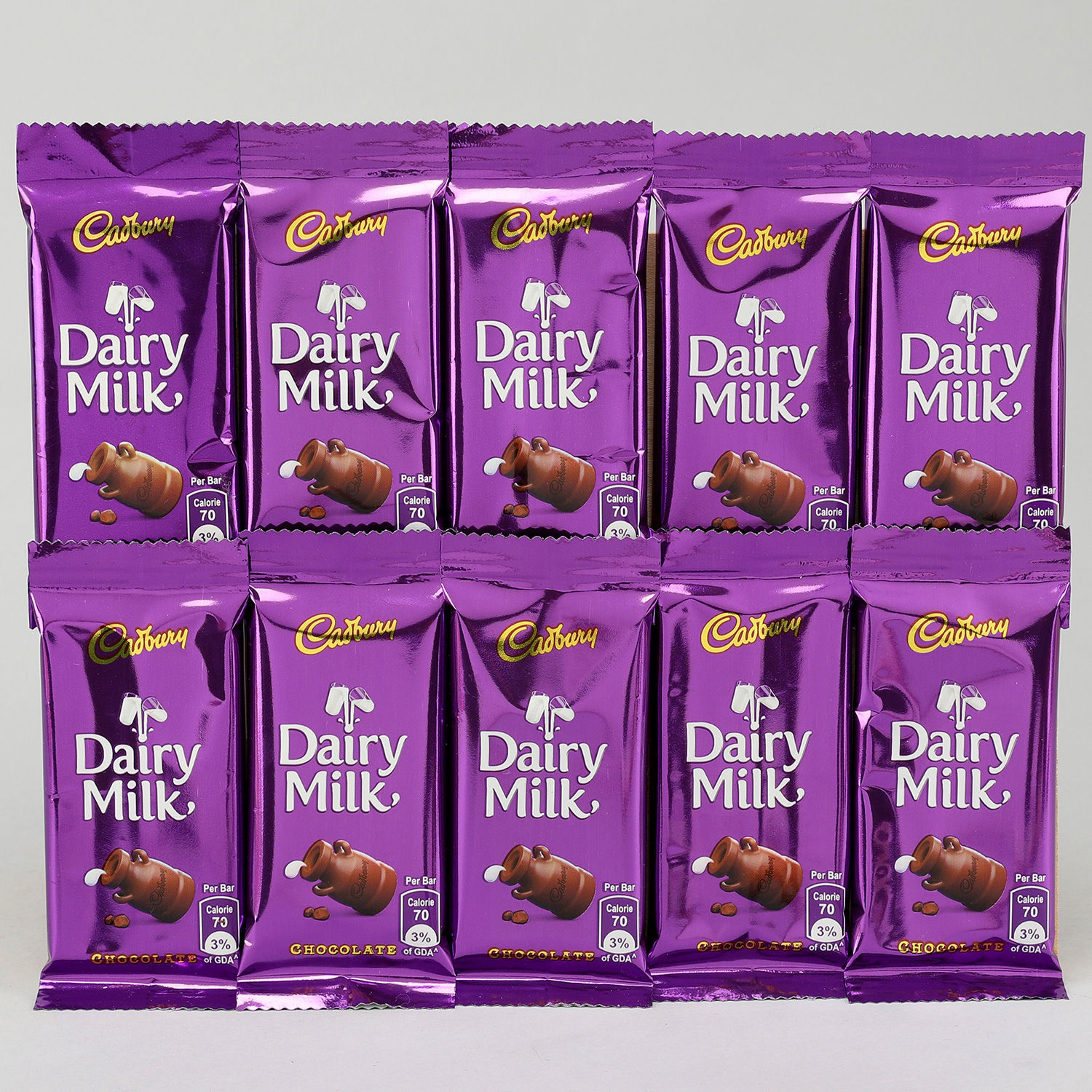 Buy/Send Set of 10 Rakhis & Dairy Milk Gift Pack Online Ferns N Petals