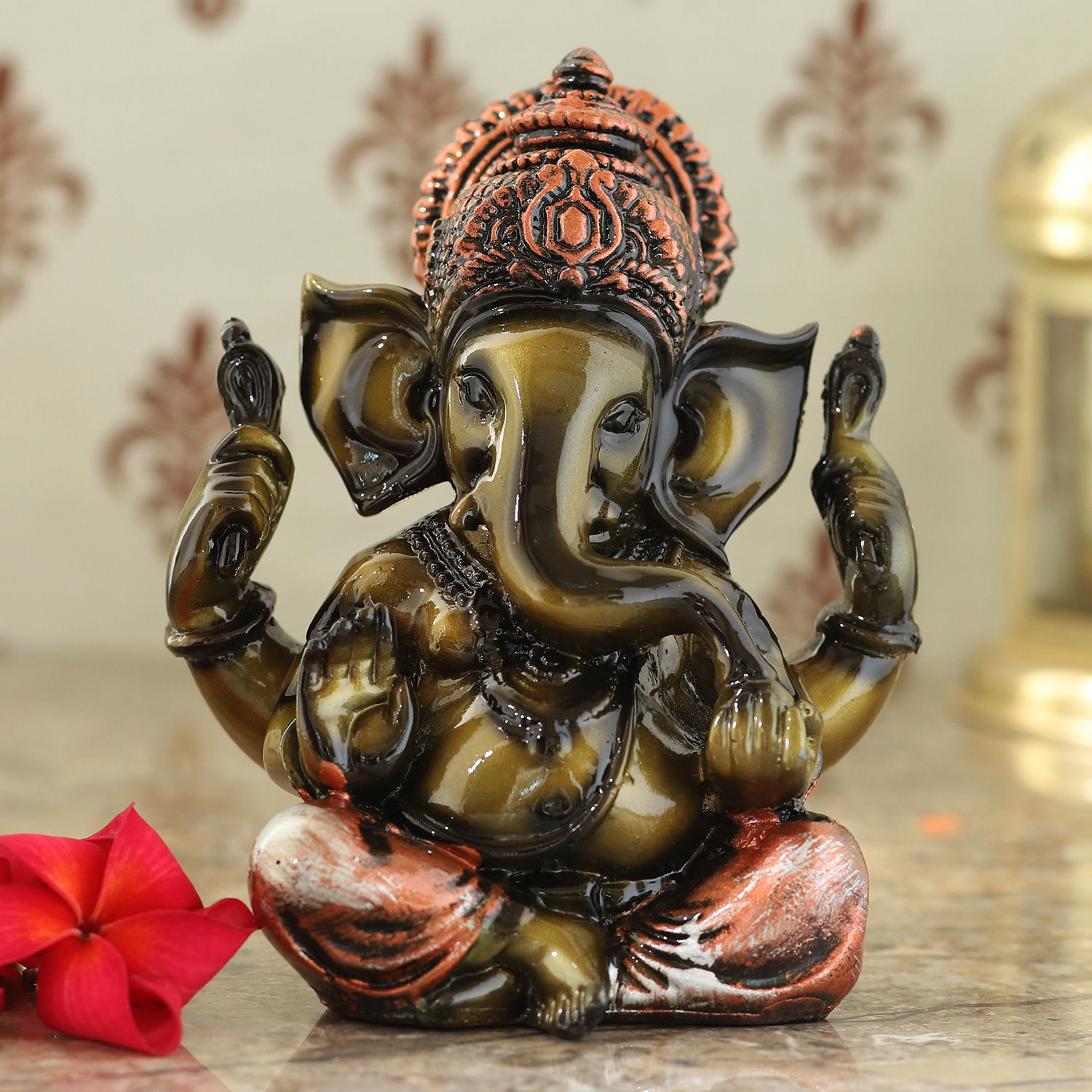 Buy/Send Metallic Lord Ganesh Ji Idol Online- Ferns N Petals