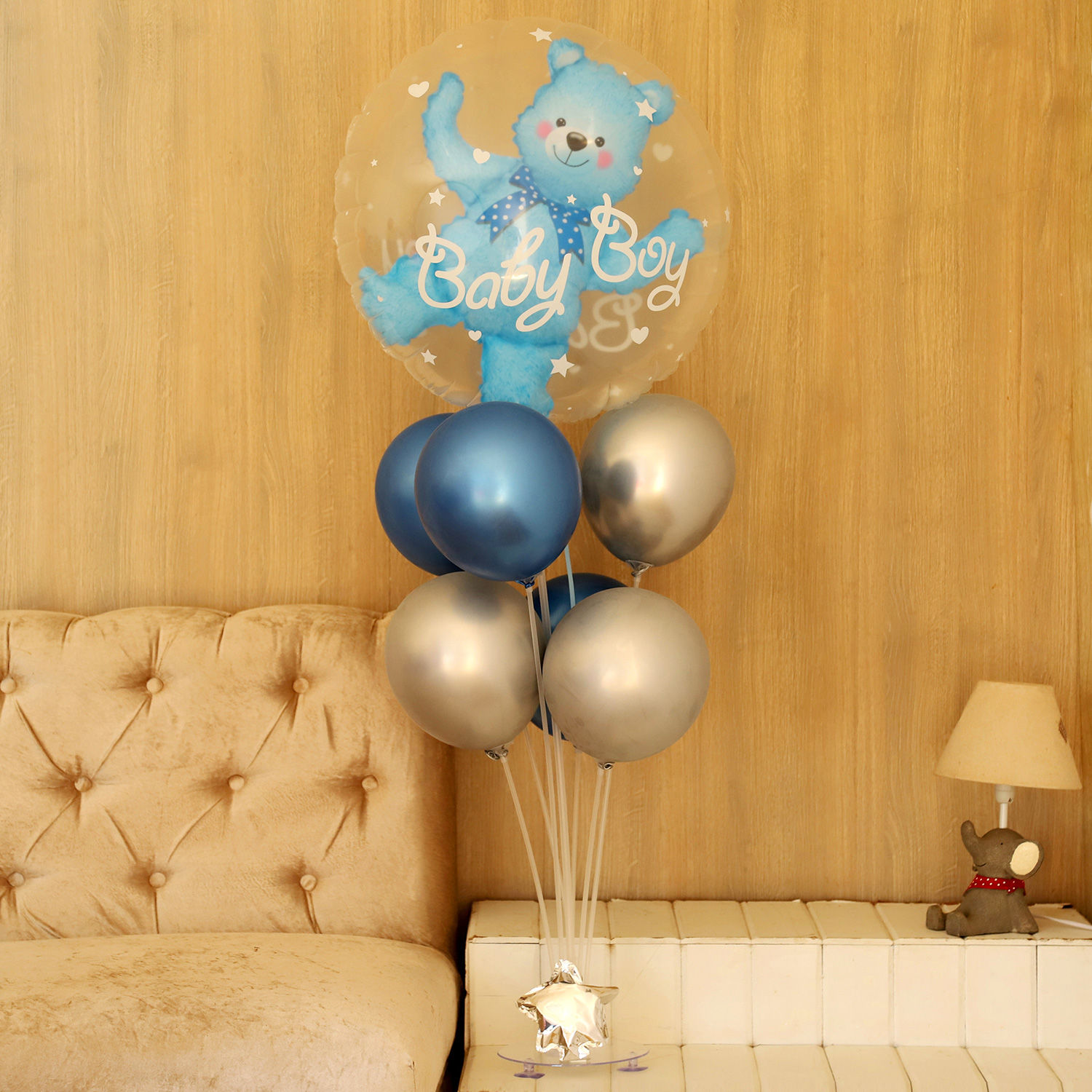 Buy/Send Blue Baby Boy Balloon Bouquet Online Ferns N Petals