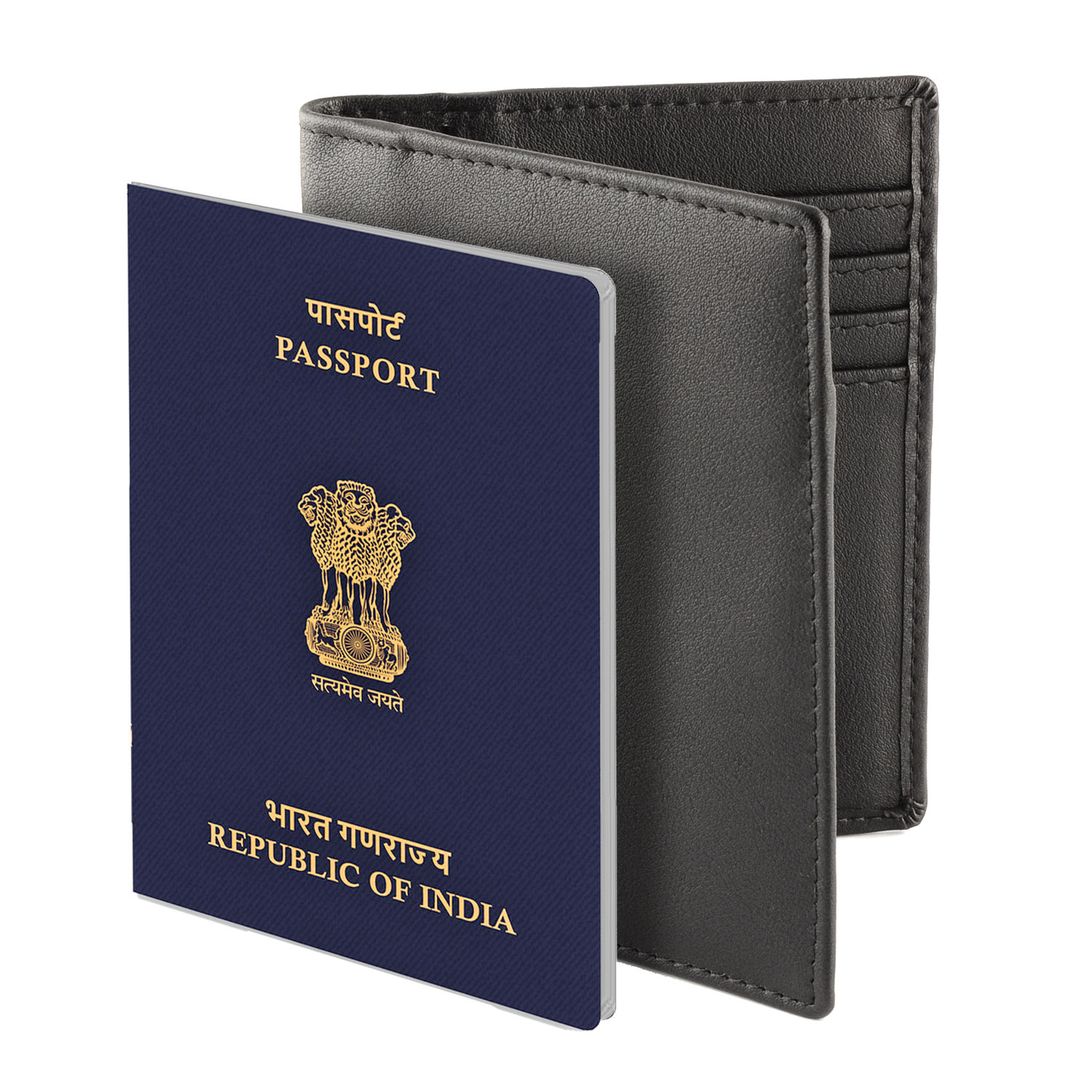 Buy/Send Personalised Black Passport Holder Online- Ferns N Petals