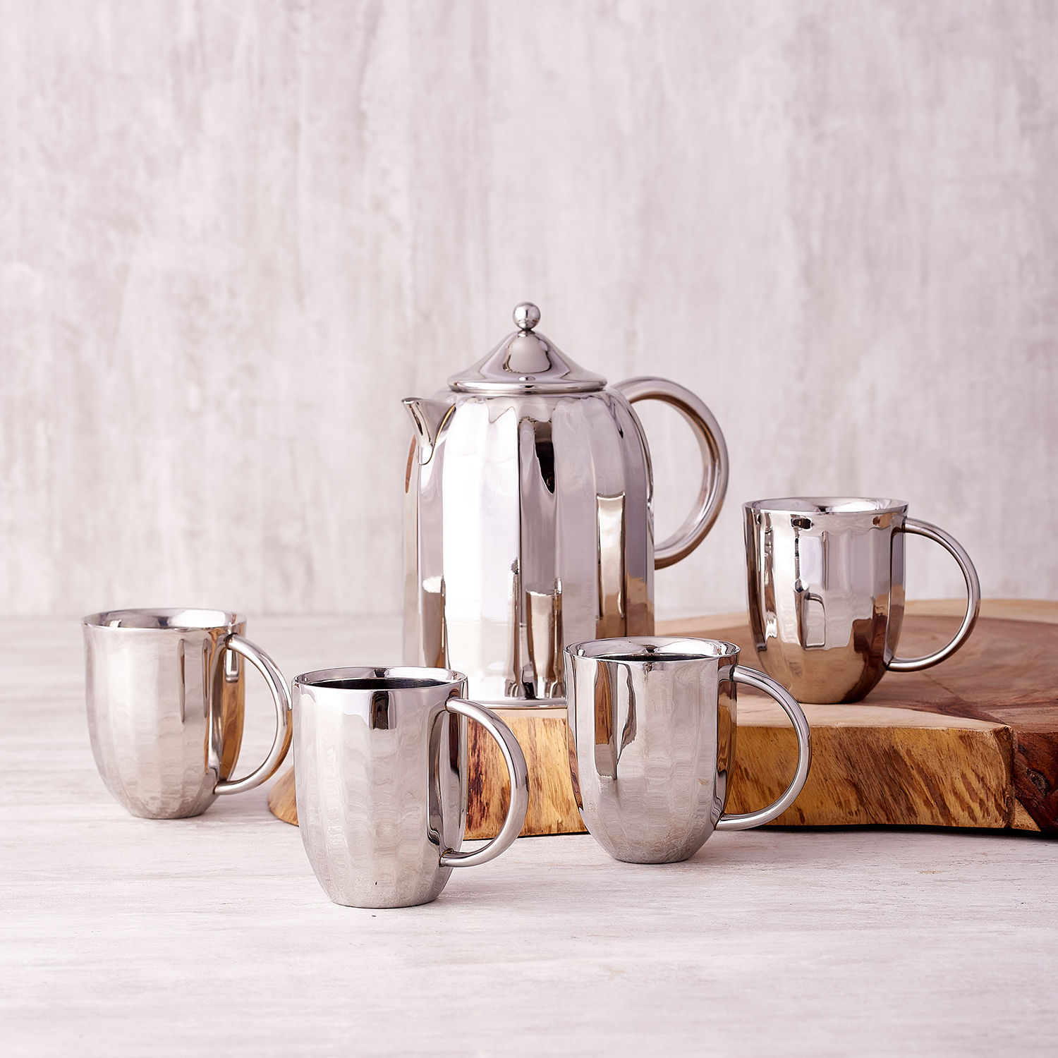 Buy/Send Arttdinox Dome Coffee Pot & Mugs Online Ferns N Petals