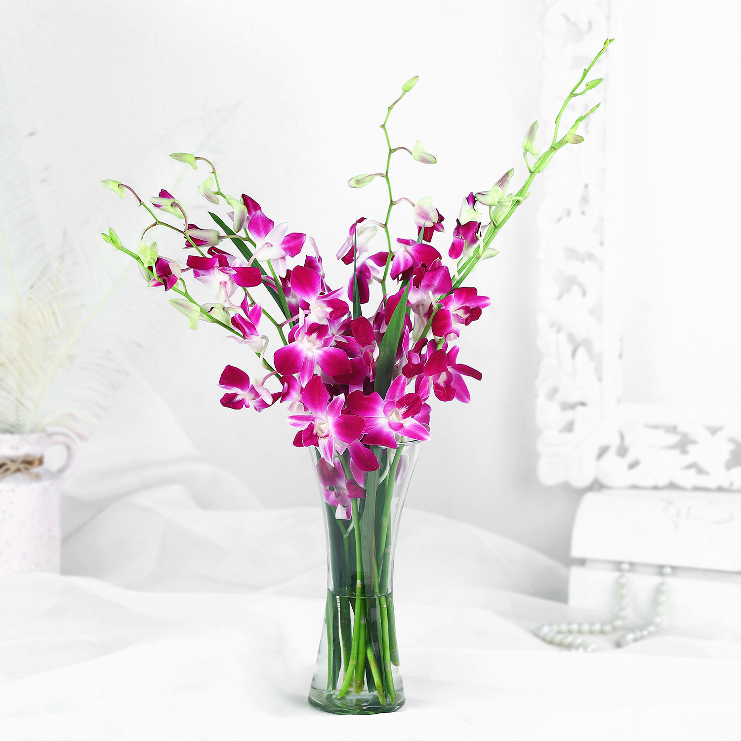 Buy/Send Vibrant Purple Orchid Bunch Online Ferns N Petals