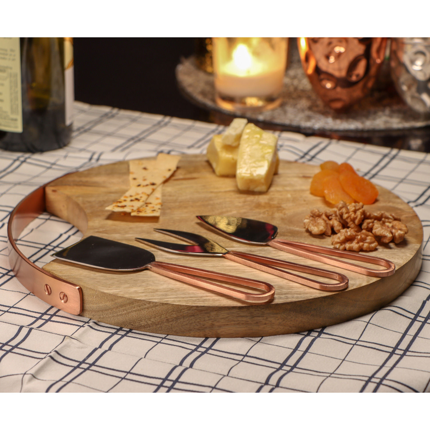 Buy/Send Artisanal Cheese Serving Platter With Knives Online Ferns N