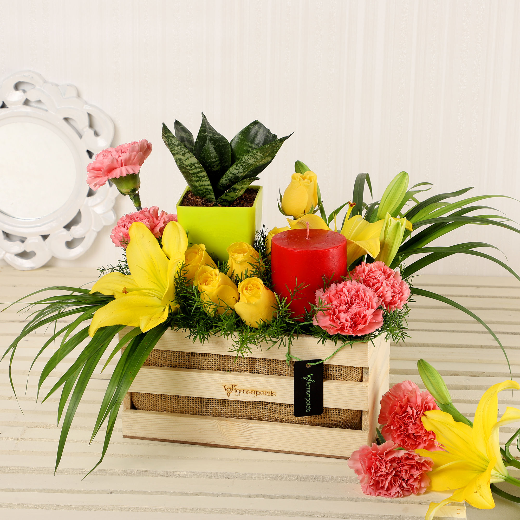 Buy/Send Exotic Garden Glory Arrangement Online Ferns N Petals