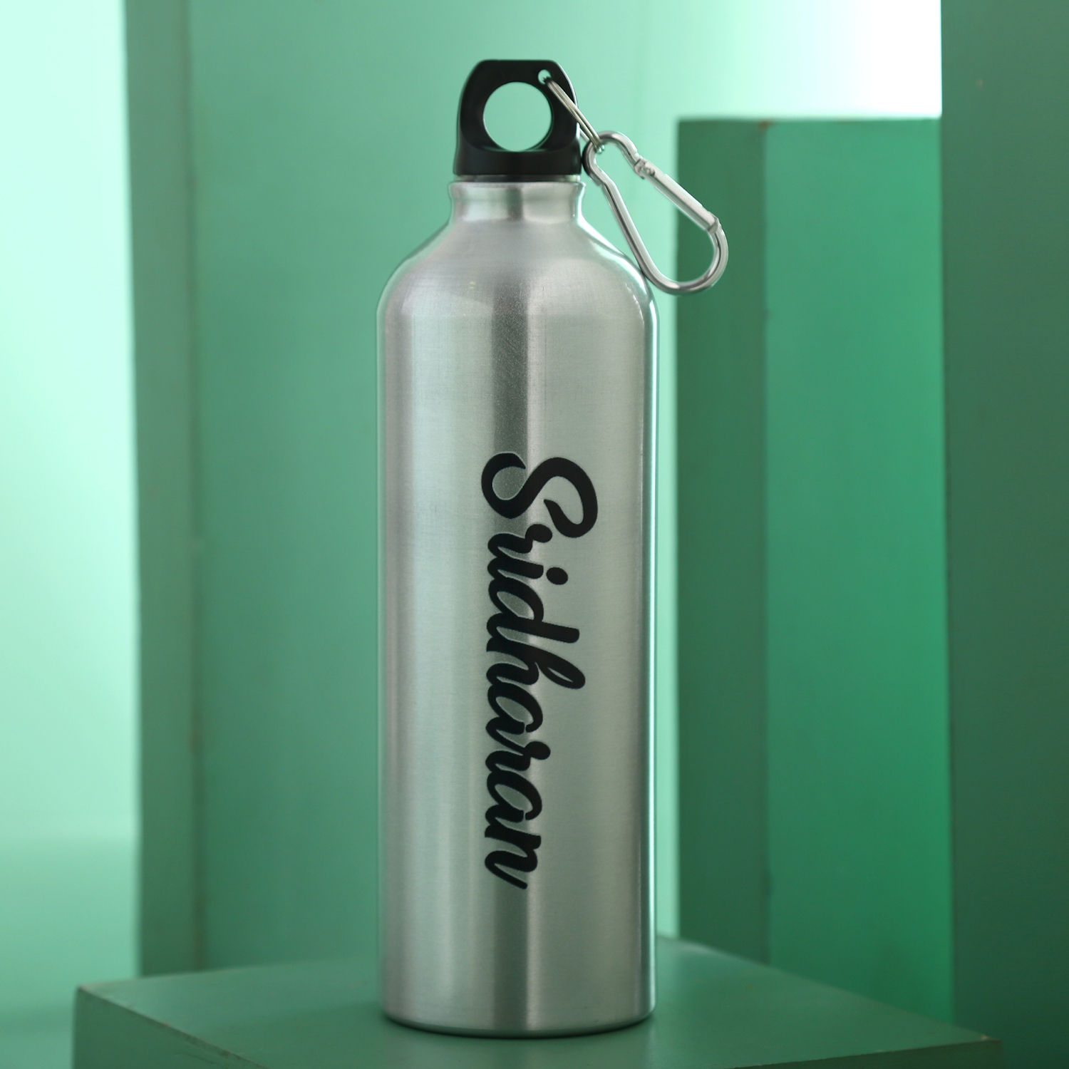 Buy/Send Personalised Water Bottle- Silver Online- Ferns N Petals