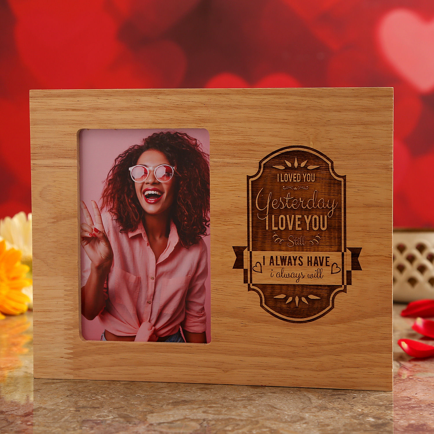 Buy/Send Personalised Photo I Love You Picture Frame Online Ferns N Petals