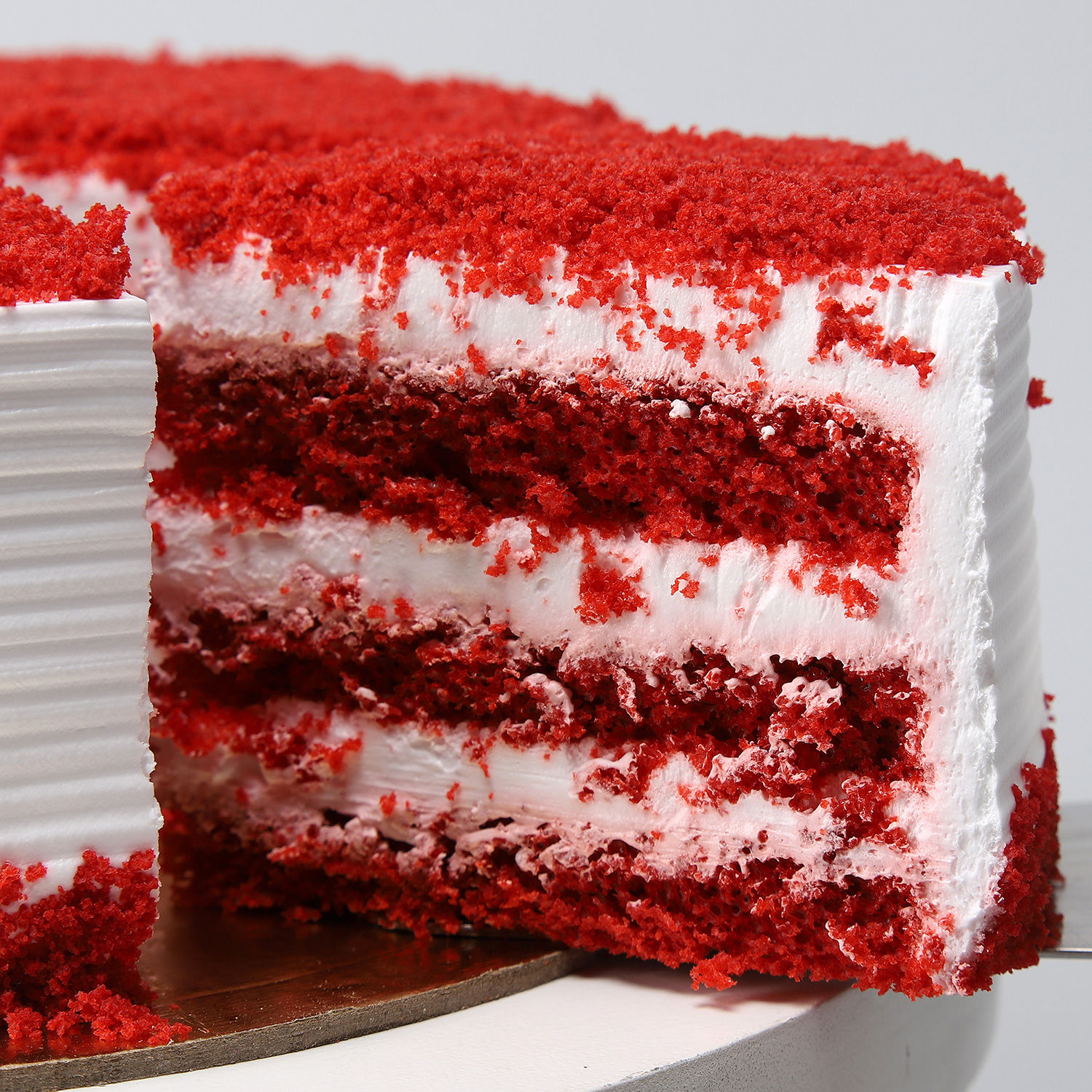 Buy/Send Red Velvet Fresh Cream Cake Half kg Online Ferns N Petals