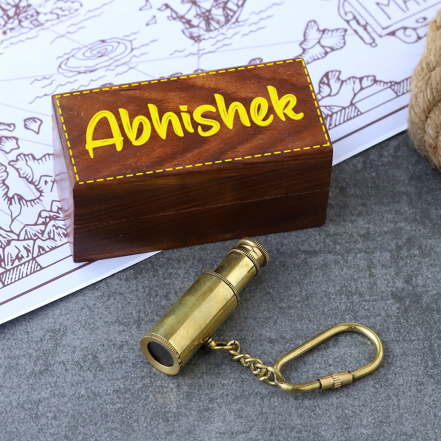 Buy/Send Telescope Keychain With Personalised Box Online Ferns N Petals